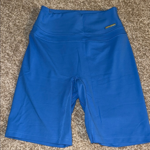 Gymshark Whitney Simmons Women's Electric Blue Bike Shorts - Picture 1 of 4